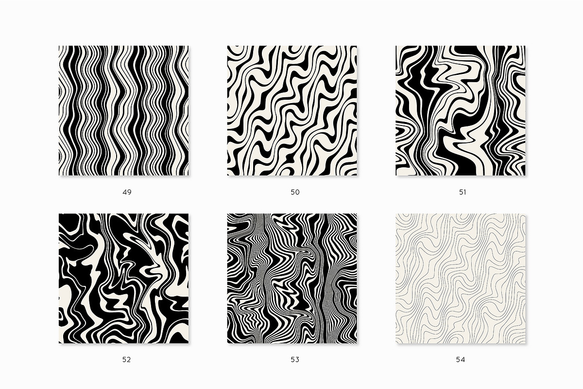 Wavy Seamless Patterns Collection, a Pattern Graphic by Curly_Pat (Photo 11 of 14)