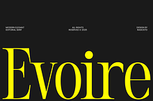 Evoire Modern Editorial Serif Font