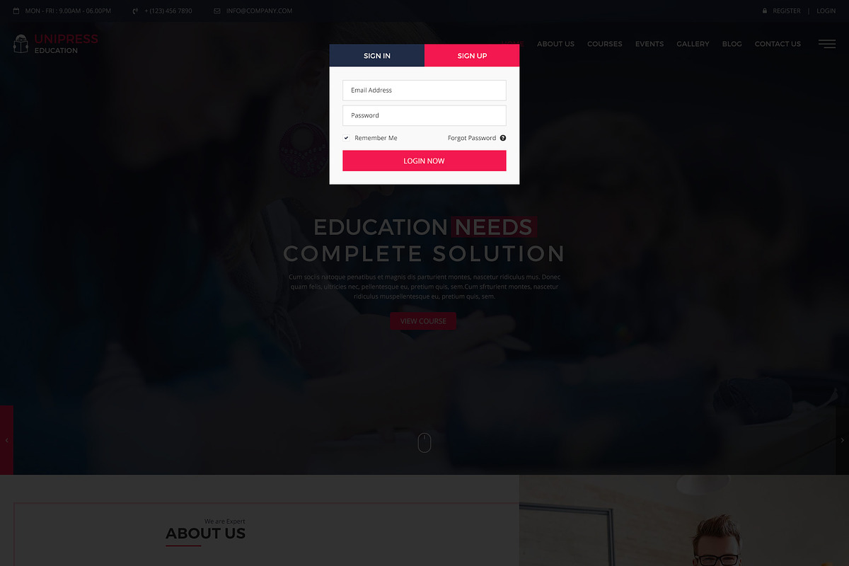 Unipress Education PSD Template, a Websites & App Template by mine-tech (Photo 18 of 22)