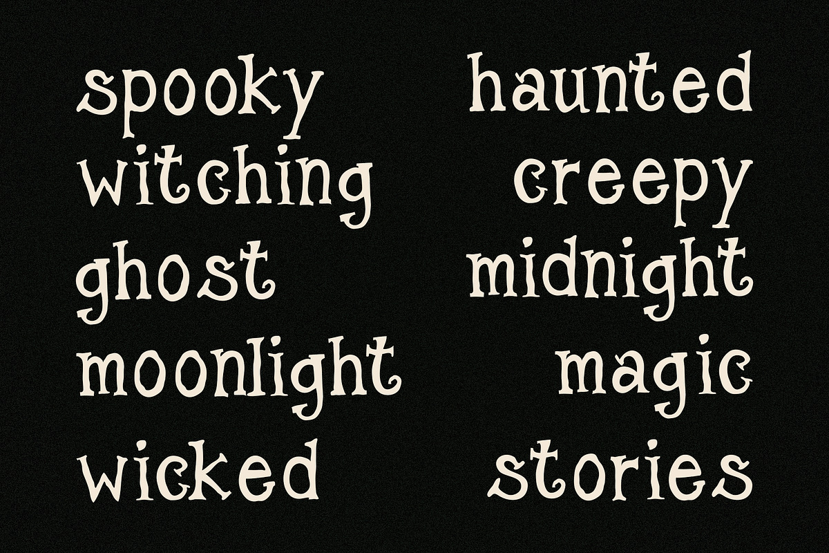 Midnight Spell - Witchy Font, a Sans Serif Font by Mockmenot (Photo 5 of 8)