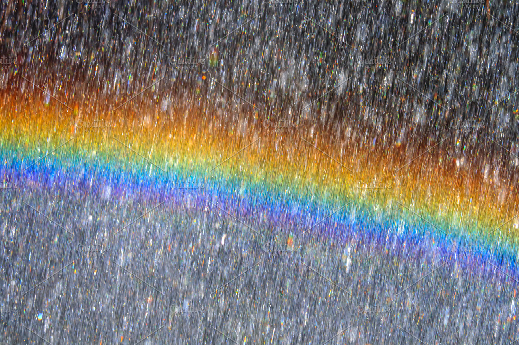 Rainbow in water