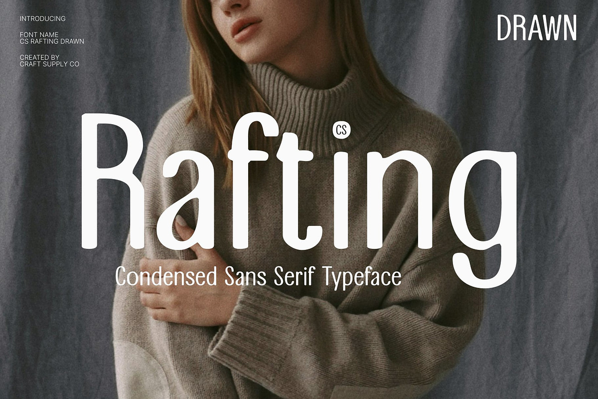 CS Rafting Drawn, a Sans Serif Font by Craft Supply Co. (Photo 1 of 8)