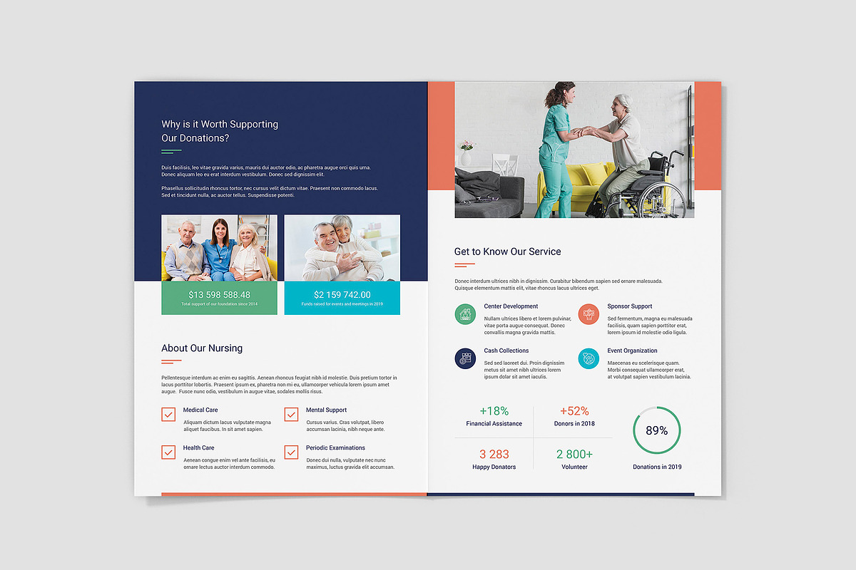 Senior Care Brochure Bifold Canva, a Brochure Template by artbart (Photo 7 of 9)