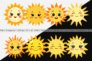 Baby Sun Clipart, a Graphic by Artnoy (Thumbnail 2 of 5)