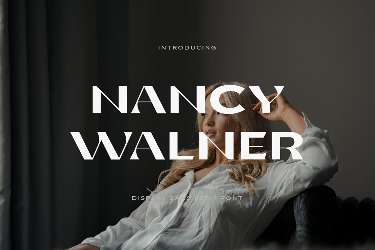 Nancy Walner Modern Sans, a Sans Serif Font by Yukita Creative (Photo 1 of 12)