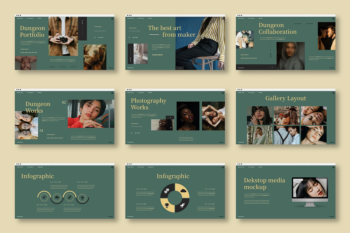 Dungeon - Business PowerPoint, a Presentation Template by Dens Creative Studio (Photo 4 of 6)