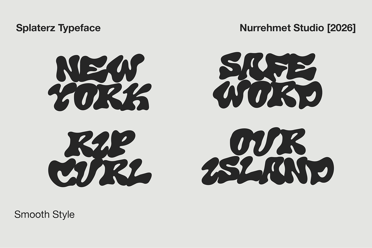 Splaterz NS - Organic Graffiti Font, a Handwritten Font by Nurrehmet Studio (Photo 3 of 8)