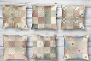 Vintage Cottage Quilt Digital Paper, a Pattern Graphic by LA Design (Thumbnail 5 of 10)