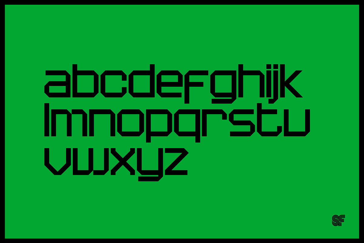 Sqair | Retro Sans | 4 Fonts, a Sans Serif Font by Superfried Font Shop (Photo 3 of 9)