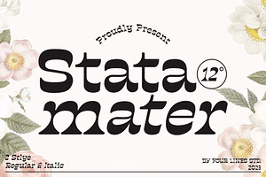 Stata Mater Classic Serif Font