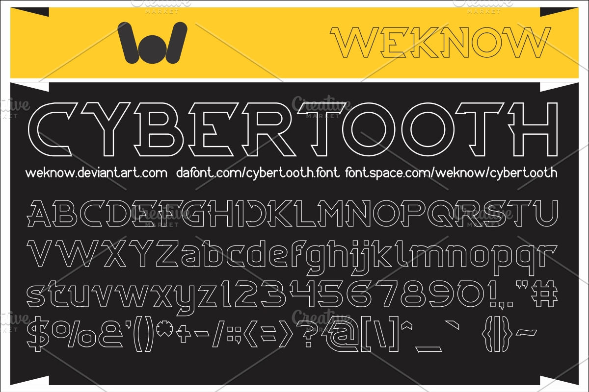 cybertooth font preview 3