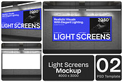 Light Screens Mockup, an Advertising Mockup by Permadi Creative (Thumbnail 1 of 4)