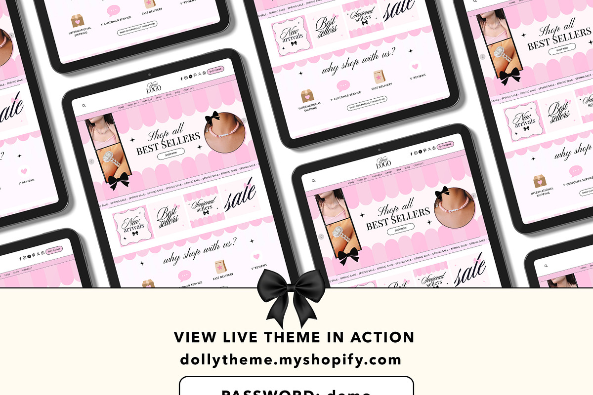 Pretty Pink Girly Shopify Theme, a Shopify Template by Template Twist Shop (Photo 3 of 8)