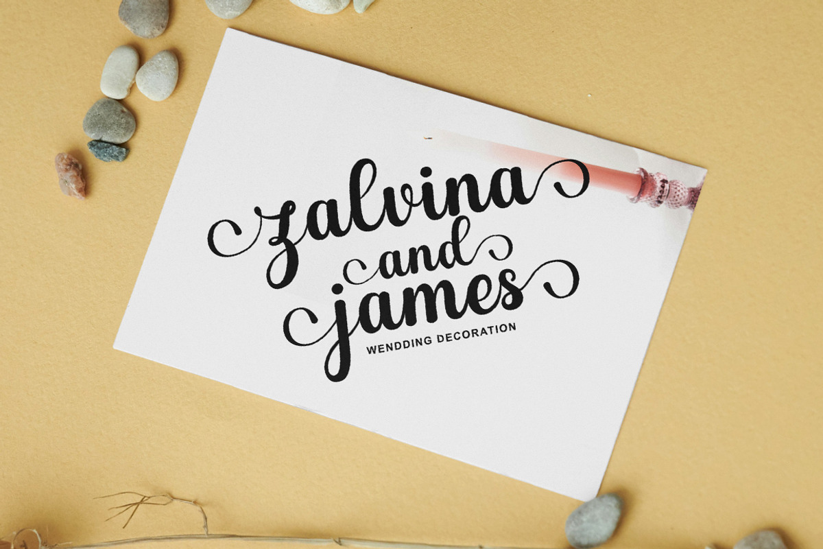Kurenia, a Script Font by Gatype (Photo 8 of 10)