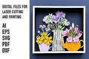 Spring Floral Laser Cut SVG, an Object Graphic by HelloWood (Thumbnail 1 of 4)
