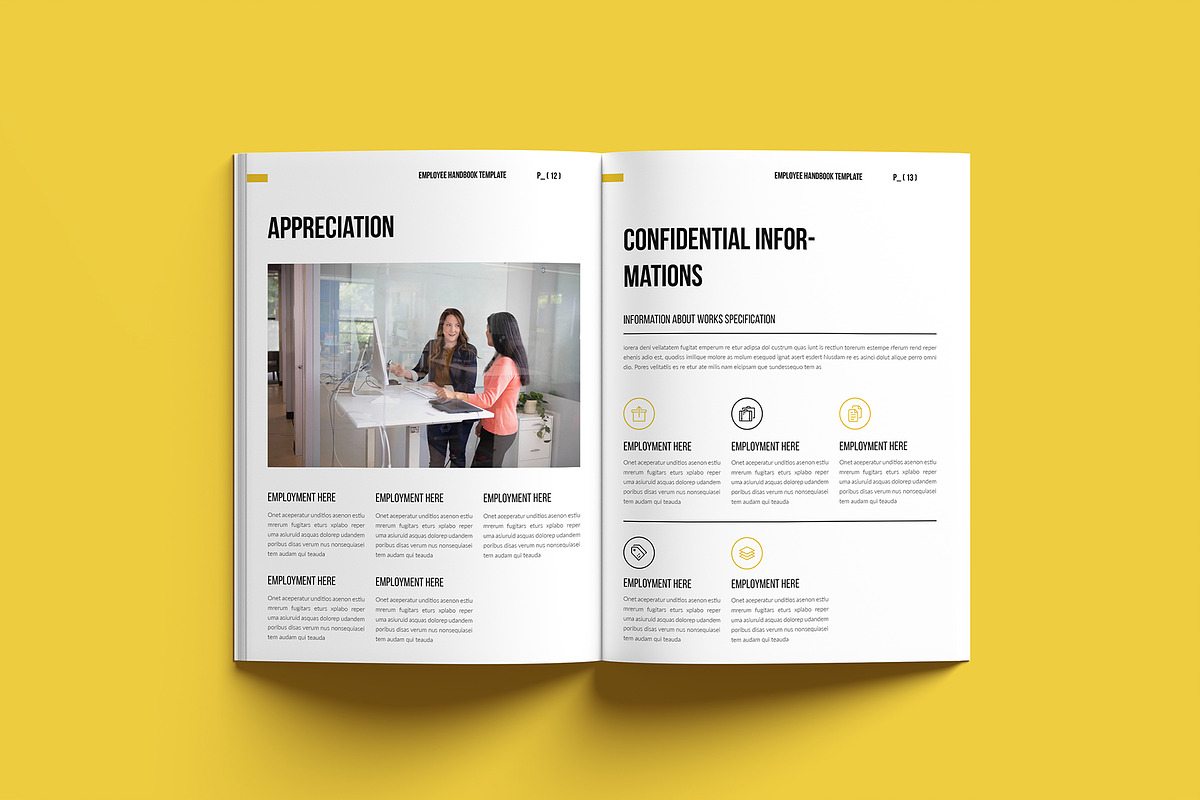 Employee Hand-Book || Canva Template, a Brochure Template by GoldenGrid Studio (Photo 8 of 11)