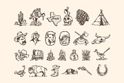 Western Vintage Illustrations, an Object Illustration by Skewed Studio (Thumbnail 2 of 4)