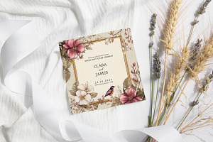 Morganite - Wedding Invitation, an Invitation Template by CinderHeart Designs