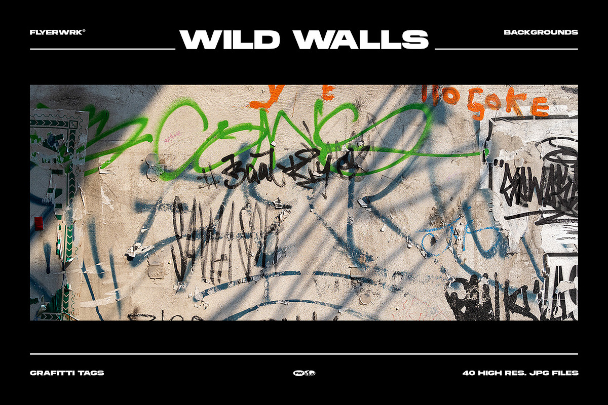 Wild Walls - Urban Backgrounds, a Background Graphic by FLYERWRK (Photo 5 of 8)