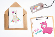 Spring Llamas, an Illustration by PrettyBundles (Thumbnail 4 of 5)