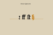 Saxon Textura blackletter, a Blackletter Font by kaer_shop (Thumbnail 10 of 10)