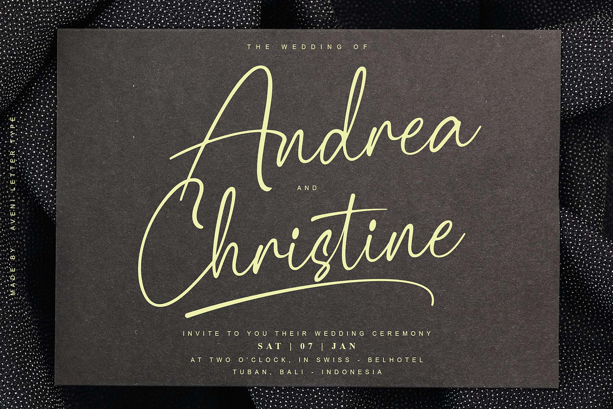 Palisade | Handwritten, a Handwritten Font by Aveni Letter Type (Photo 5 of 15)