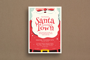 Christmas Santa Event Flyer, a Flyer Template by Guuver