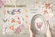 Flower circus.Watercolor vintage set, a Texture Illustration by TanyaSchuka (Thumbnail 12 of 15)
