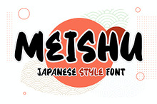 Meishu - Japanese Brush Font