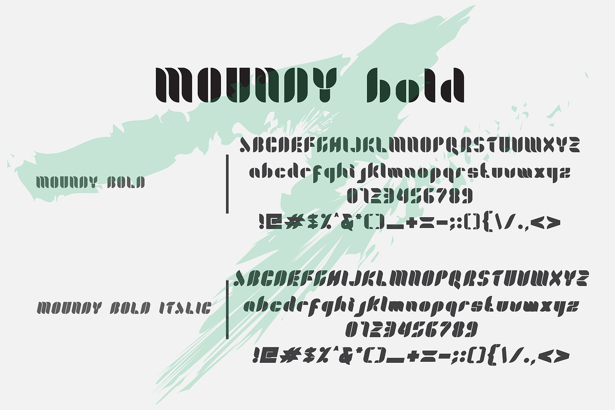 Moundy font, a Sans Serif Font by gagego (Photo 4 of 4)