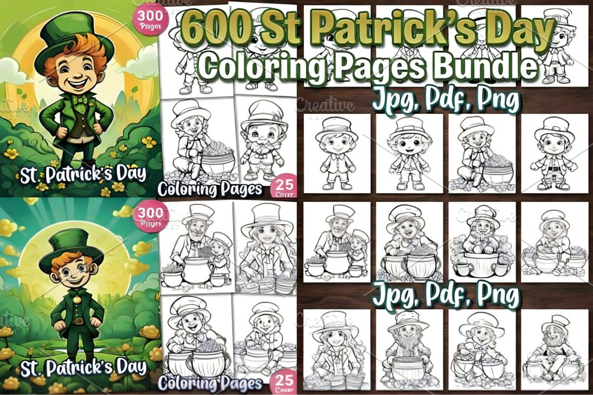 600 St.Patrick’s Day Bundle Book, a Seasonal Illustration by Design Station (Photo 1 of 3)