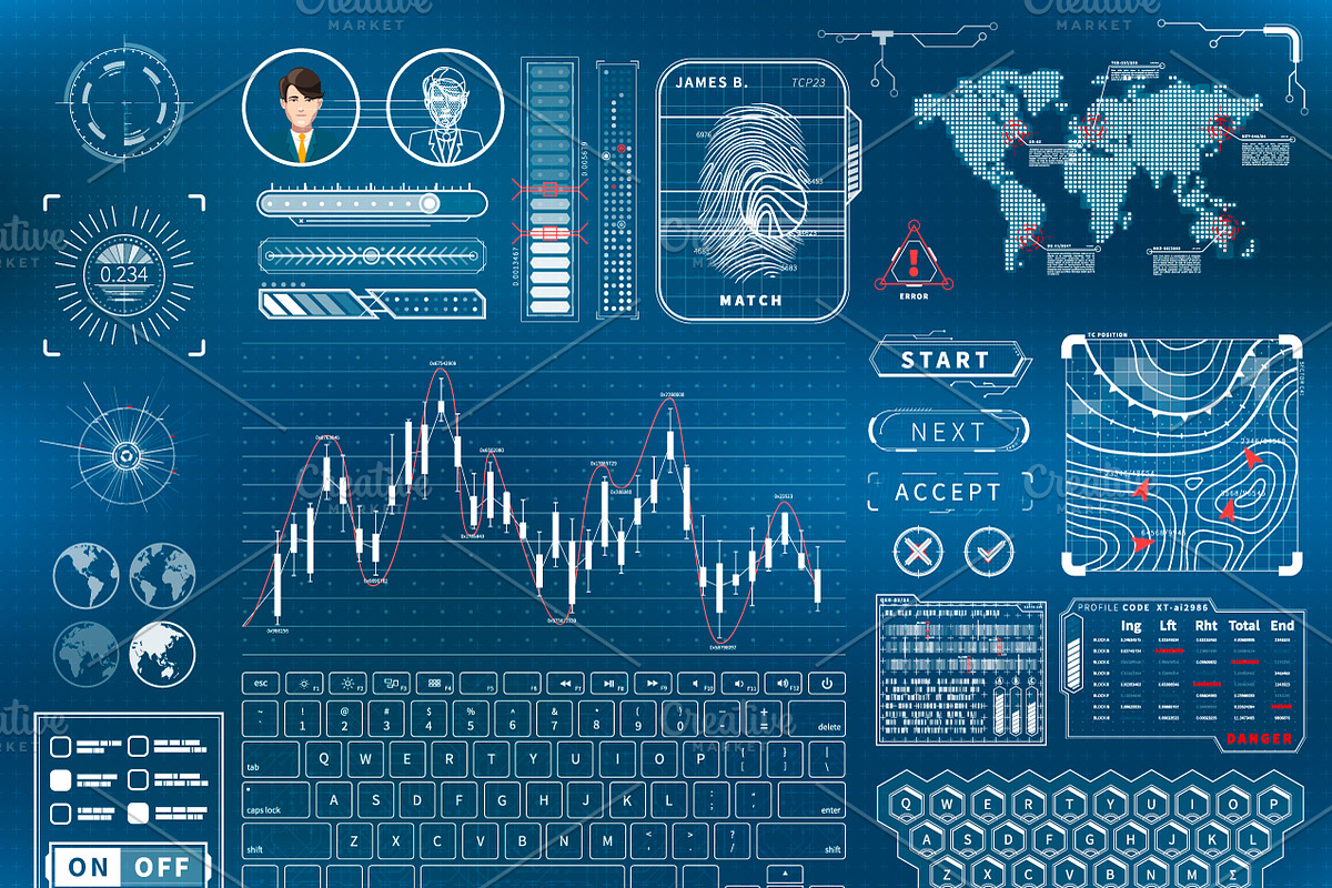 Futuristic user interface concept, an Object Graphic by BestPics