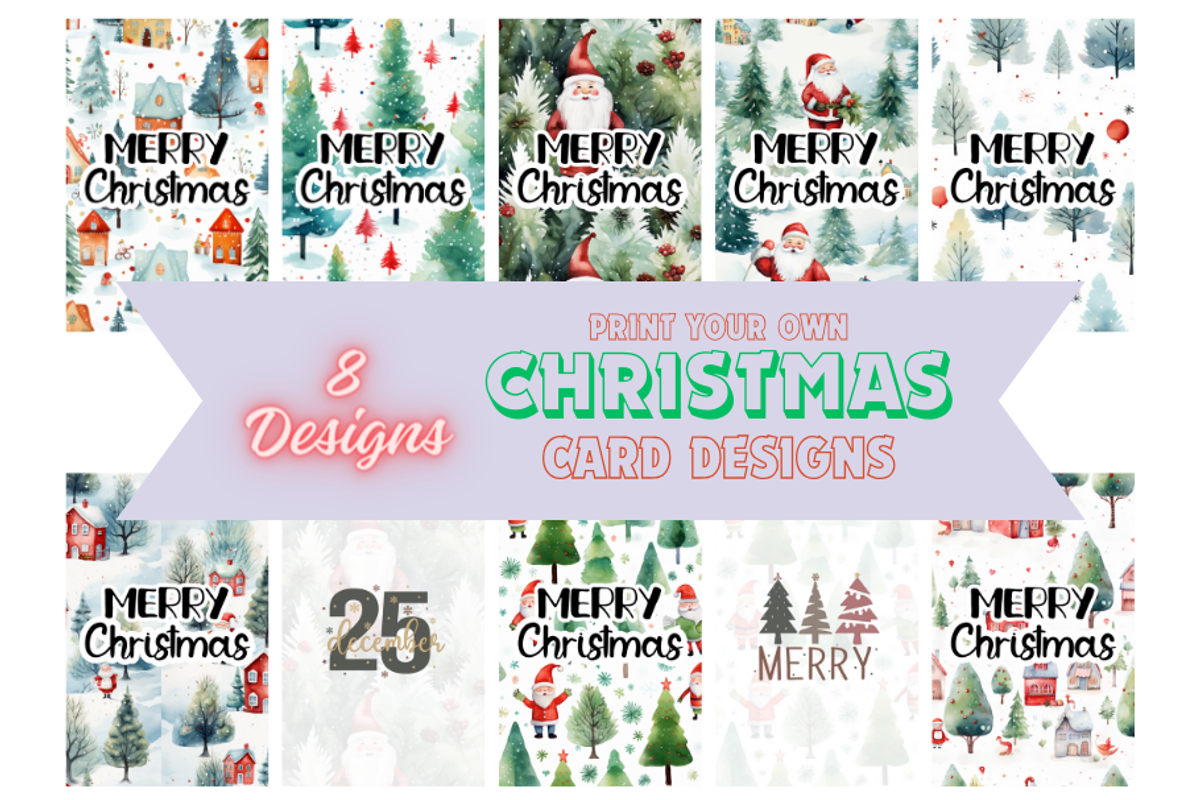 Christmas Card Design Bundle 13, a Card Template by Jay Major Designs (Photo 1 of 10)