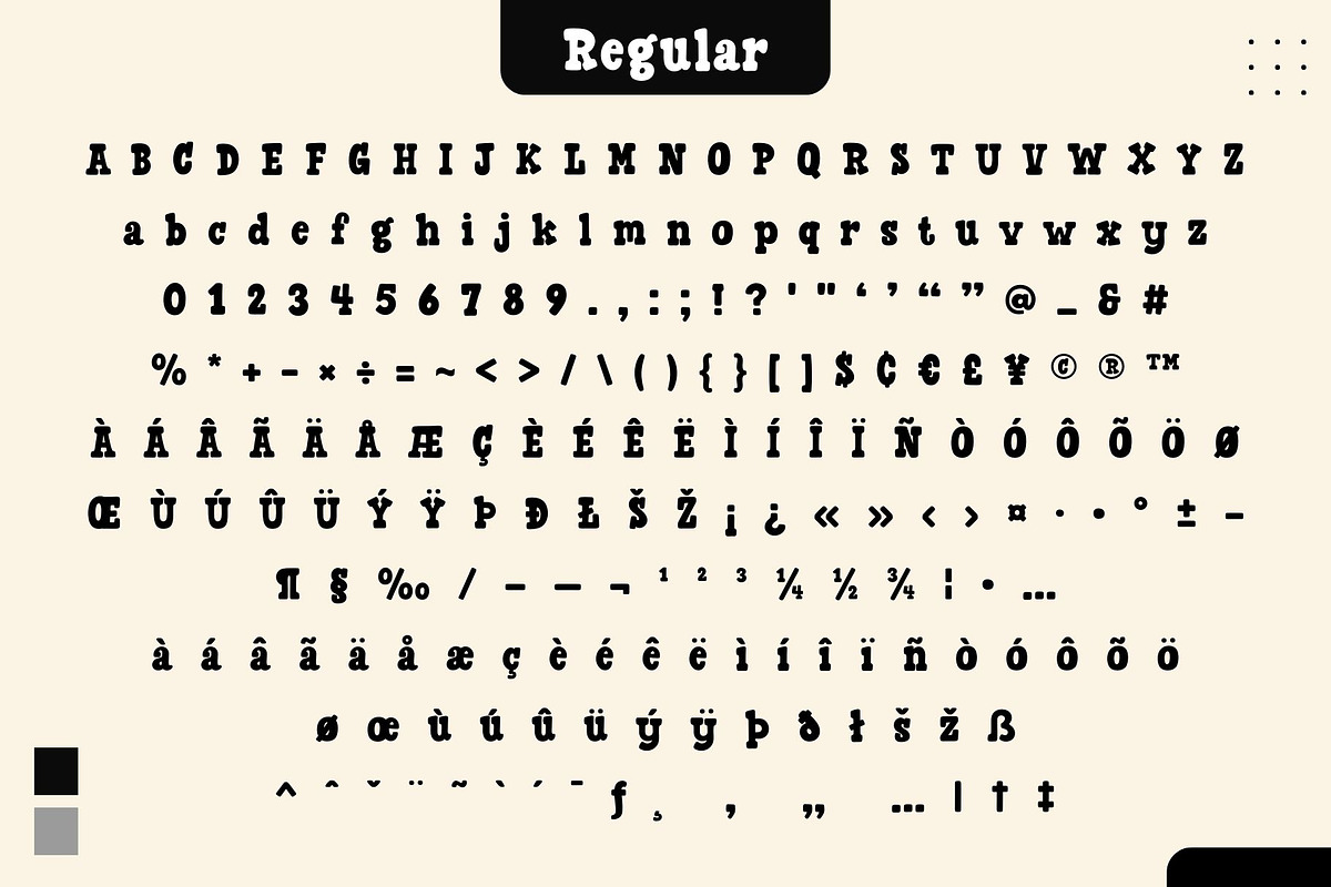 Fox Gabriel : 5 Font Styles, a Symbol Font by Fox7 By Rattana (Photo 9 of 14)