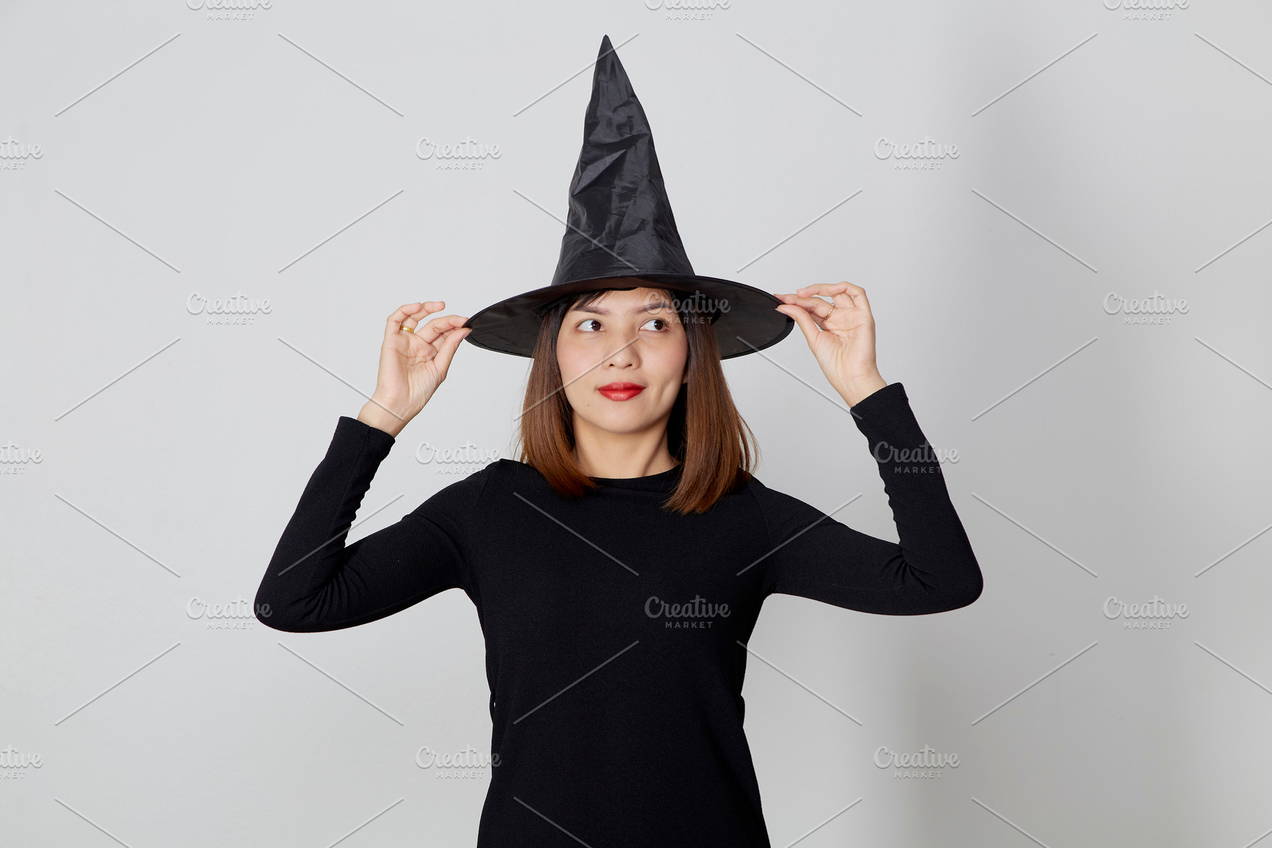 Young woman in hat and dress as a wi stock photo containing asian and, a Person Photo by 1981 Rustic studio kan