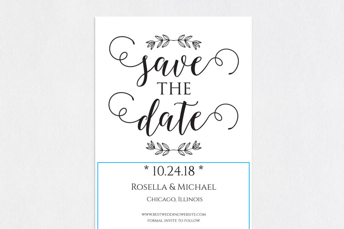 Save the Date Template SHR207, an Invitation Template by Shafura_Wedding (Photo 4 of 5)