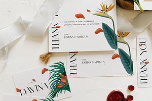 Fancy Tropical Wedding Suite