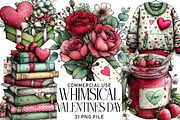 Whimsical Valentines Day Clipart, an Illustration by Daily.Designs (Thumbnail 1 of 7)