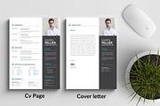 Modern Resume CV Template Design, a Resume Template by Blackcloud_Creations (Thumbnail 7 of 8)