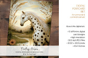 Fantasy Horses On A Flower Meadow, an Animal Illustration by The Dutch Lady Designs (Thumbnail 3 of 7)