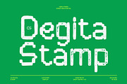 CS Degita Stamp, a Sans Serif Font by Craft Supply Co. (Thumbnail 1 of 8)