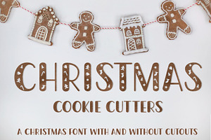 Christmas Cookie Cutters Font