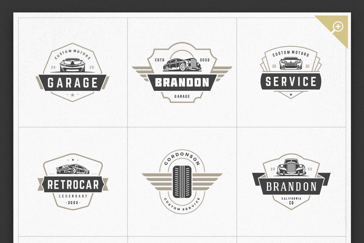 1000 Logos and Badges Bundle, a Branding & Logo Template by Vasya Kobelev (Photo 20 of 39)