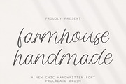 Farmhouse Handmade script font, a Script Font by MaxArt Foundry (Thumbnail 1 of 4)