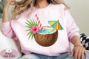 Fresh Coconut Drink, Summer Tropical, an Illustration by Daily.Designs (Thumbnail 5 of 5)