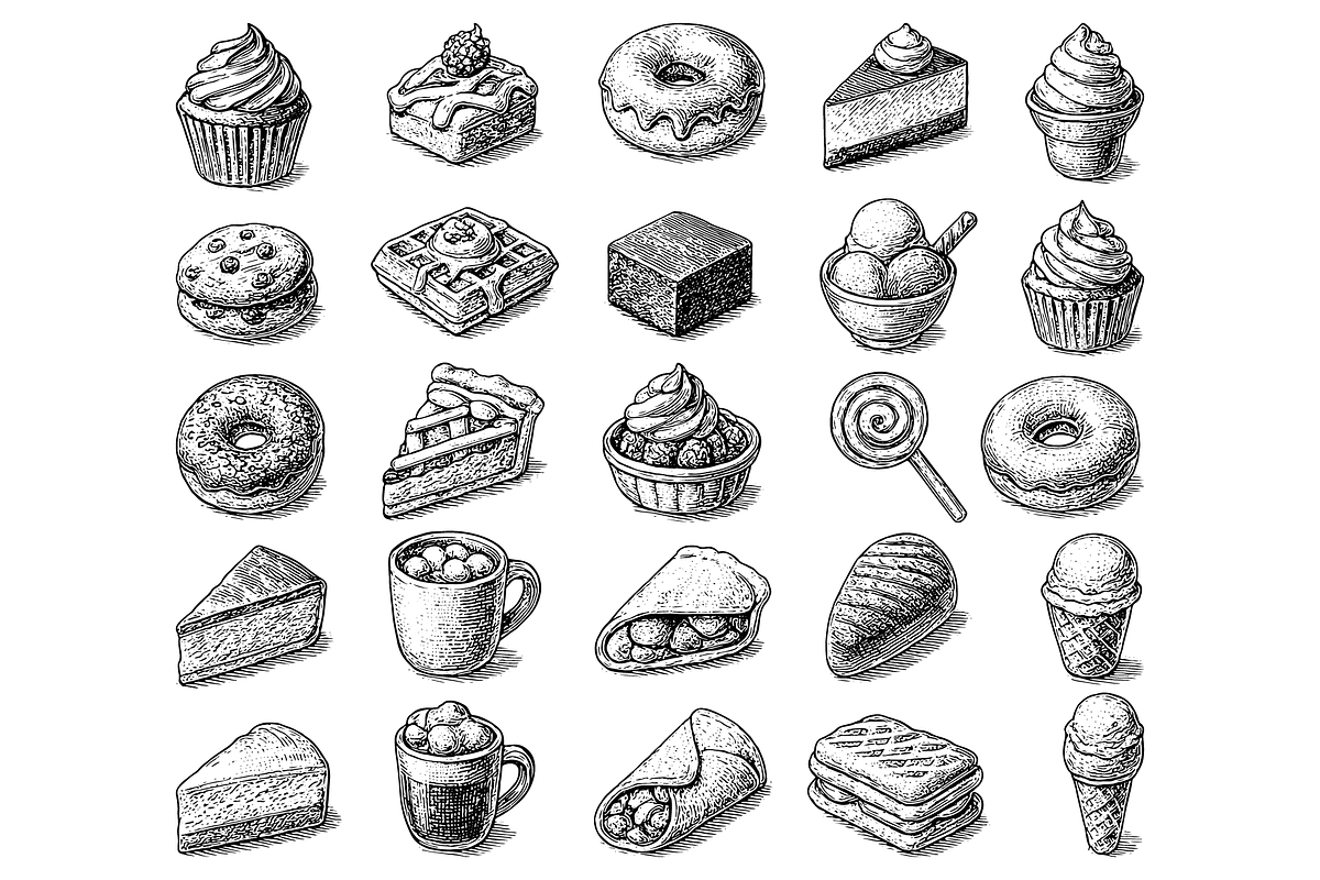 Vintage Dessert Food, an Object Graphic by RT Studio (Photo 2 of 4)