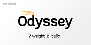 New Odyssey, a Sans Serif Font by Par Défaut (Thumbnail 1 of 5)