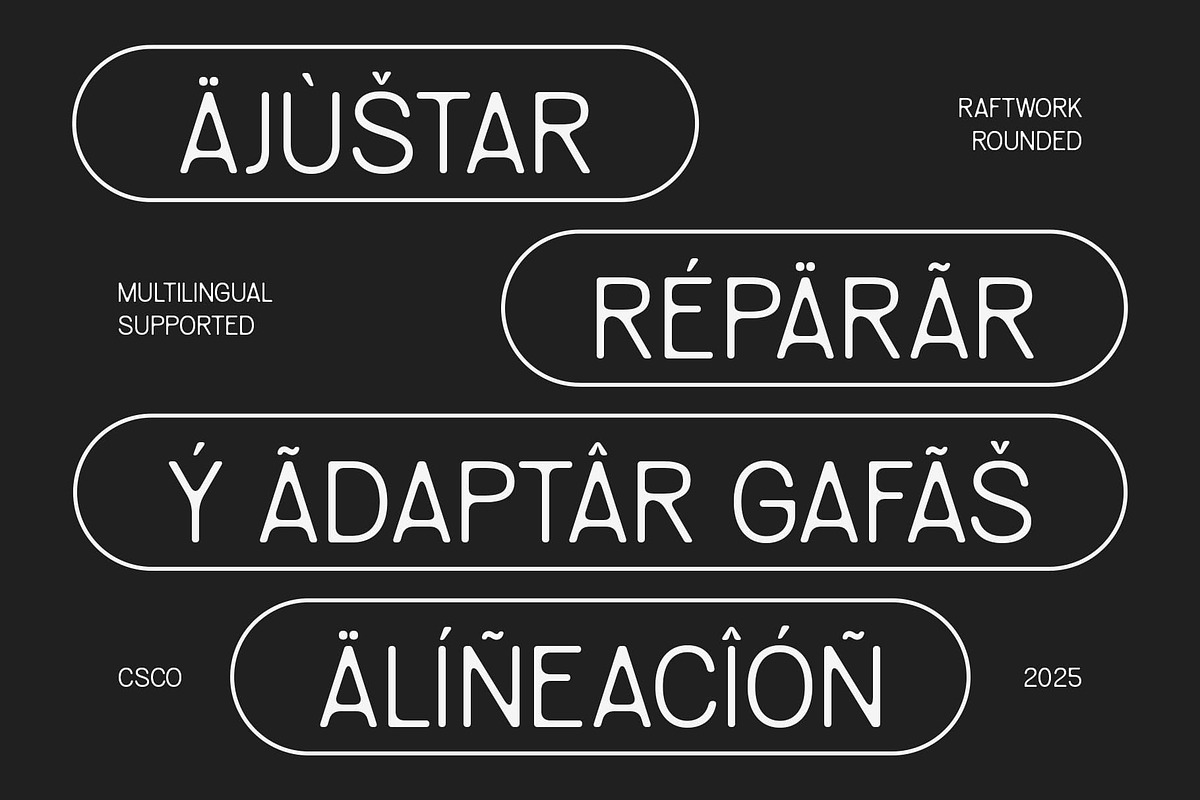 Raftwork Rounded, a Sans Serif Font by Craft Supply Co. (Photo 7 of 8)