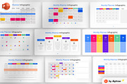 Monthly Planner PowerPoint Infograph, a Presentation Template by Digitcase x Wealthwells (Thumbnail 1 of 4)