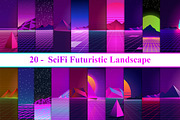 Sci-Fi Futuristic Landscape, a Technology Illustration by Digital Studio (Thumbnail 1 of 3)